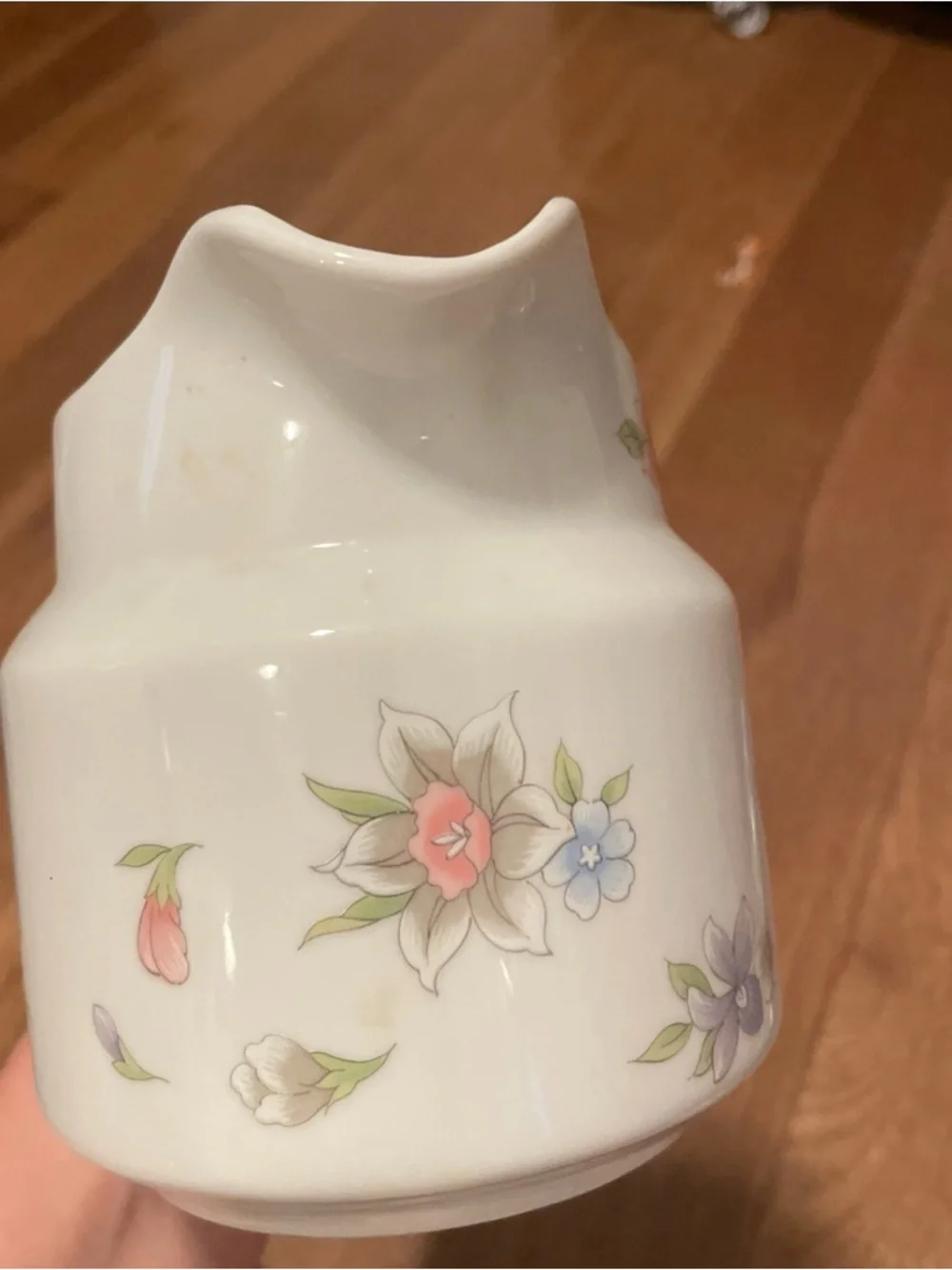 Vintage 1989 Floral Creamer / Gravy Pitcher by F.T.D.A Especially For You Japan